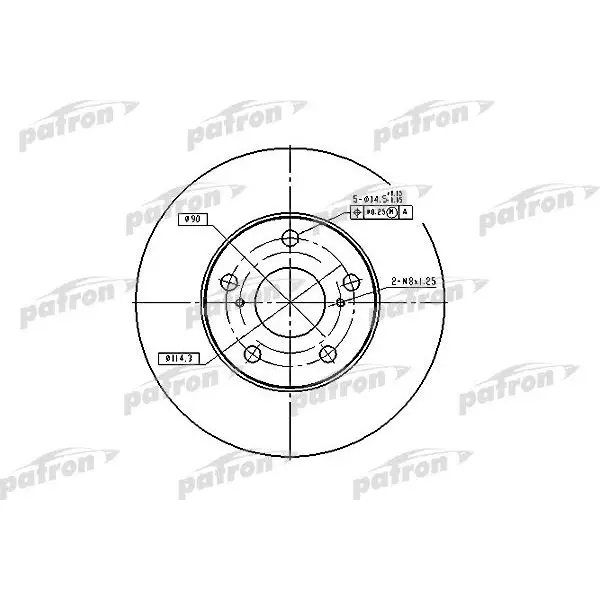 Диск тормозной передн LEXUS: ES 91-97, ES 96-01, TOYOTA: AVENSIS