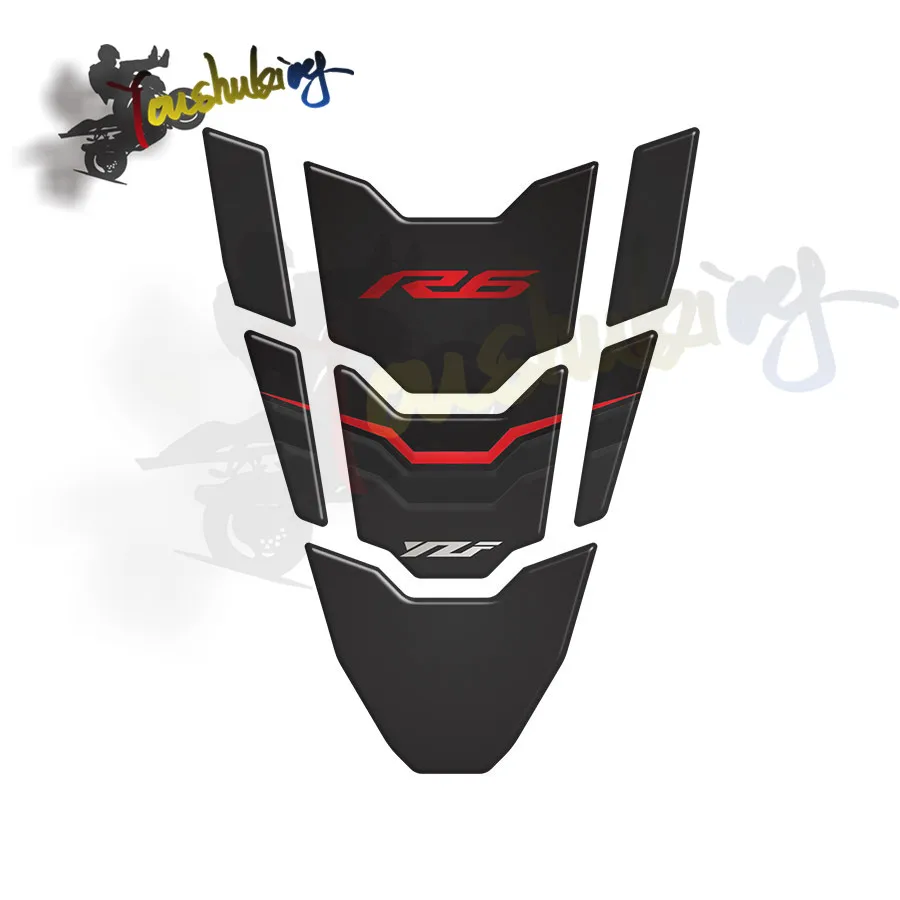 3D Tankpad наклейка s для yamaha yzfr6 Fishbone масляный бак для газа Наклейка защитная крышка Украшение пламя Мотоцикл декоративная