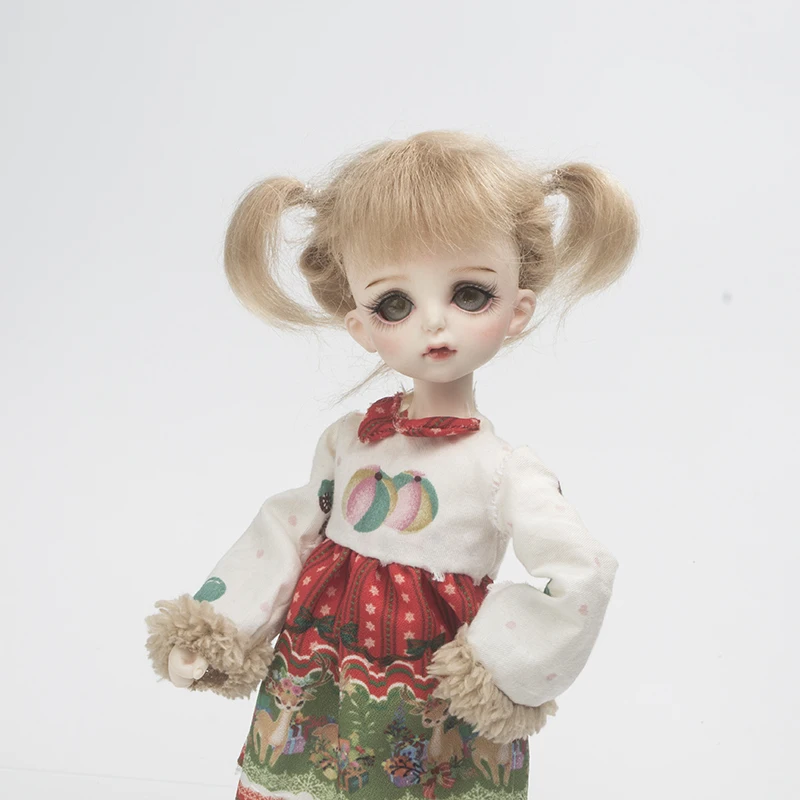 Bjd JD1/8 волосы кукла парик мохер материал парик ob11 кукла набор париков мульти-цветная кукла аксессуары - Цвет: 10 only wig