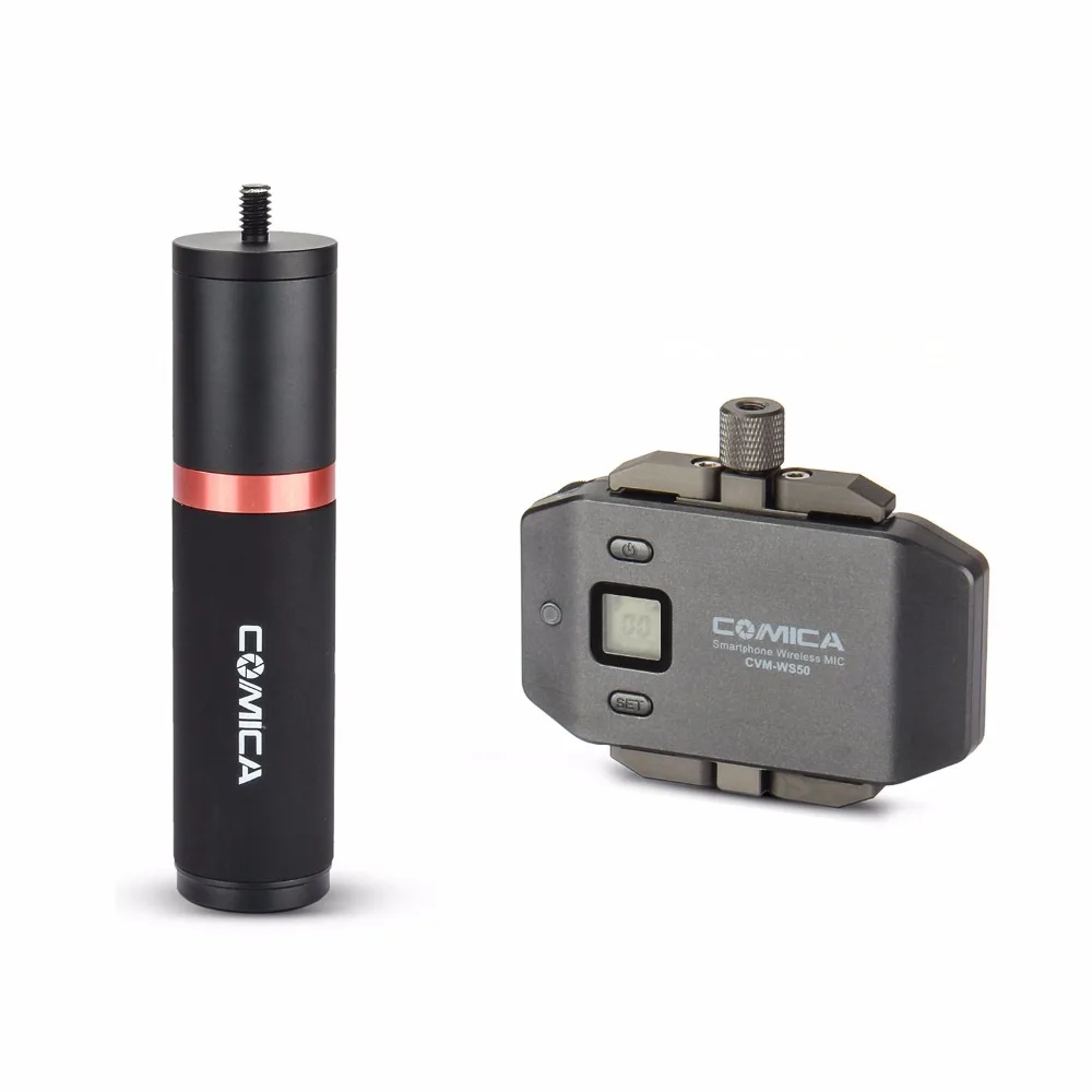 Comica CVM WS50(B) беспроводных ПЕТЛИЧНЫХ микрофонов 6 ти канальный с ручка для iphone Samsung
