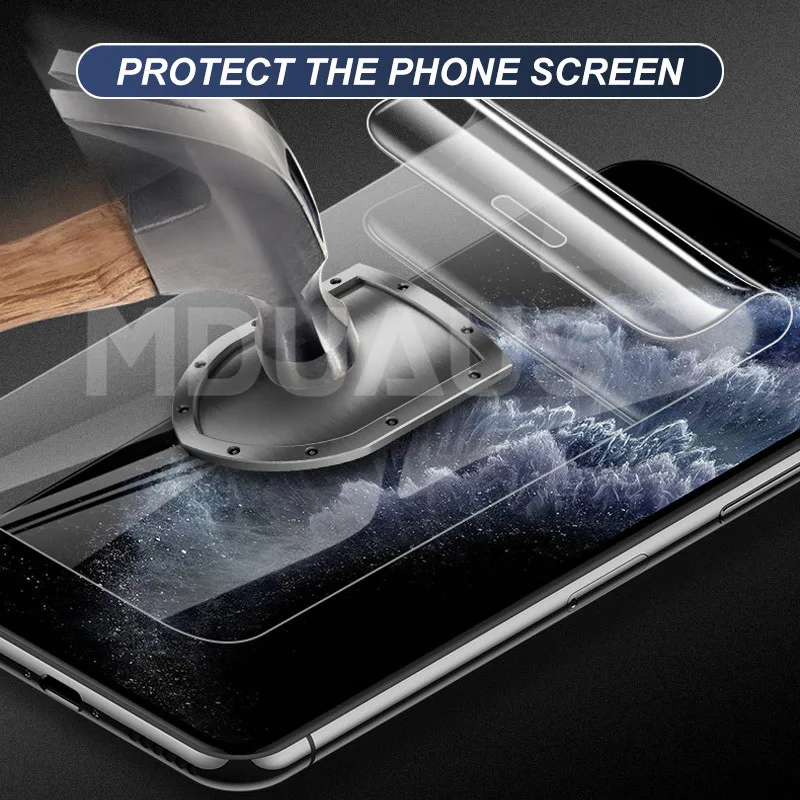 100D полное покрытие Защитная мягкая Гидрогелевая пленка для iPhone X XS XR XS 11 Pro Max Защита экрана для iPhone 7 8 6 6s Plus пленка