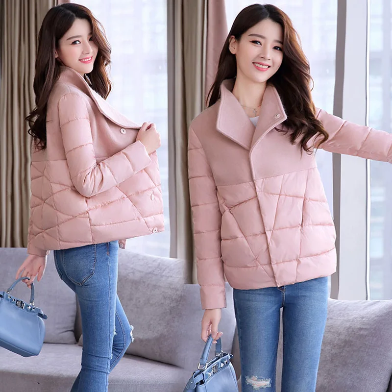 

Cotton-padded Clothes Women's 2018 Winter New Style Korean-style Loose-Fit Slimming Short down Jacket Cotton-padded Clothes Thic
