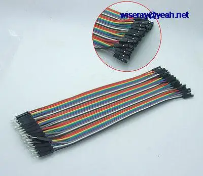 

DHL/EMS 50PCS DuPont 2.54mm cable male to female 20CM color 40-pin ribbon cable-A8