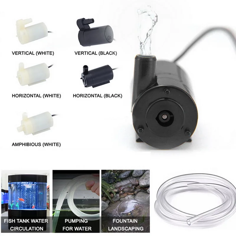 DC 5V USB малошумный бесщеточный мотор Pump120L/H Мини Микро погружной водяной насос для
