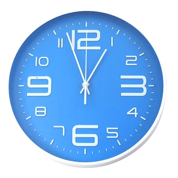 

Home Office Acrylic Bedroom Wall Clock Kitchen Indoor Silent Rustic Room Decor Battery Operated Quartz Movement Round Modern