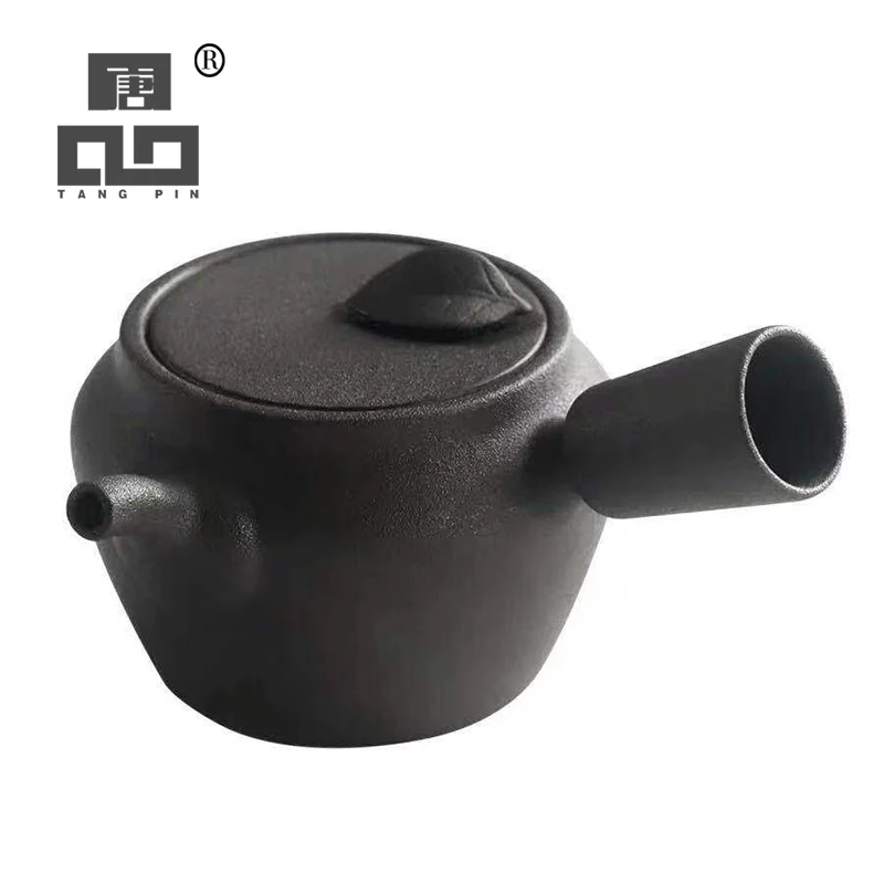 TANGPIN черная посуда керамическая чайник kyusu лист китайский заварочный чайник посуда для напитков 240 мл