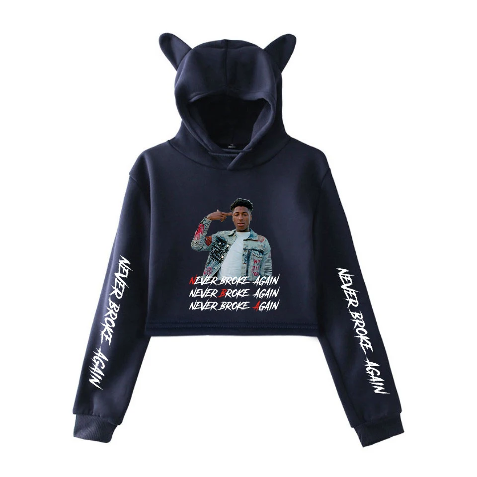 YoungBoy Never Broke/толстовка с кошачьими ушками, новинка, распродажа, качественный свитер, пуловеры, милые корейские худи, повседневные розовые Топы