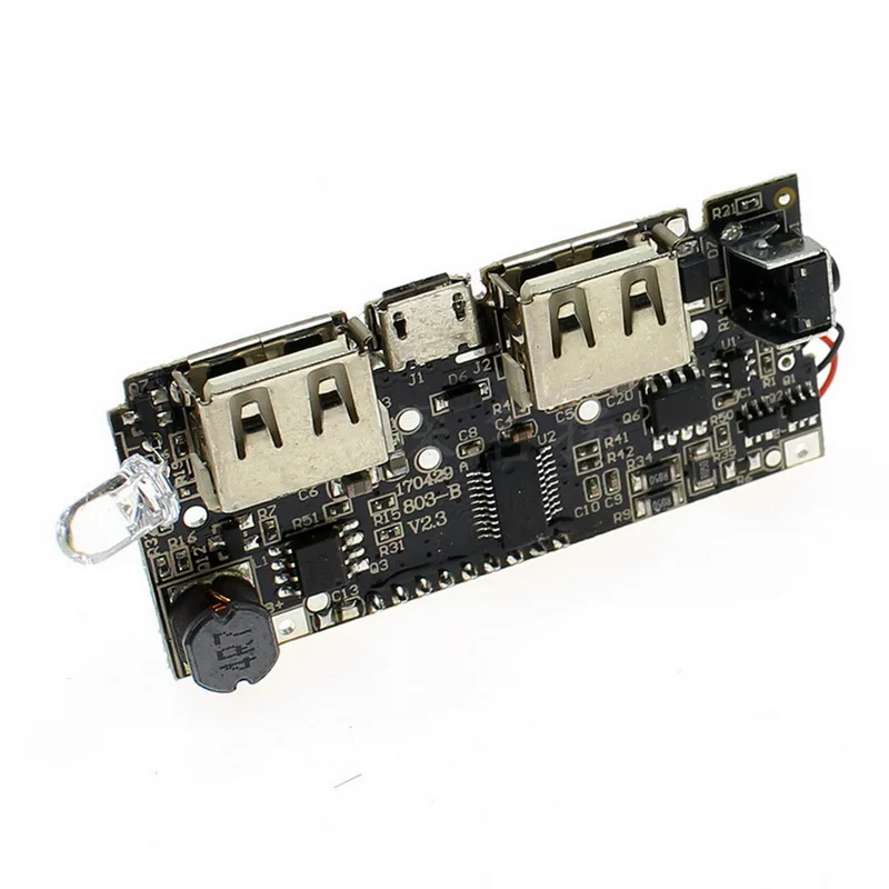 Двойной USB 5V 1A 2.1A мобильный Банк питания 18650 литиевая батарея зарядное устройство