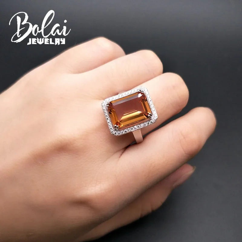 Bolaijewelry, кольца Zultanite из стерлингового серебра 925 пробы, ювелирные украшения, Изумрудный драгоценный камень с огранкой, созданный цвет, изменить элегантный подарок для девочек