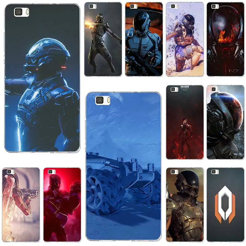 N7 Mass Effect: Andromeda мягкий чехол для мобильного телефона TPU силиконовый huawei P8 P9 P10 P20 P30