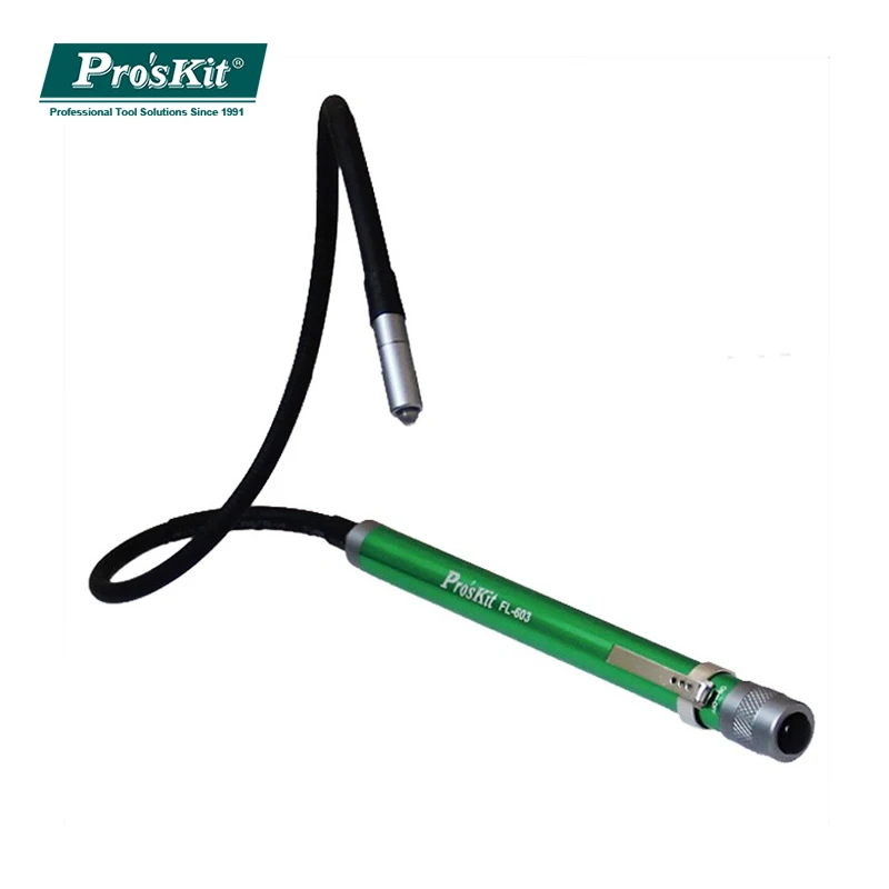 Pro'skit FL-603 гибкий светодиодный фонарик портативный мягкий без рук для ремонта