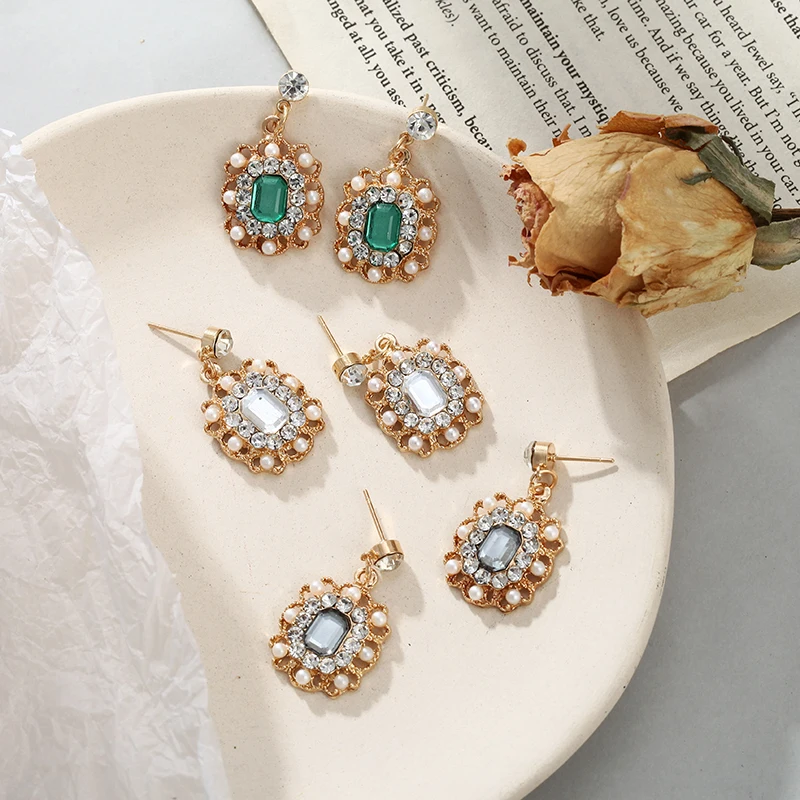 

Colourful Earrings 2019 Vintage Fashion Jewelry Summer Women's Earrings Charm Big Earrings Cheap For Best Friend Party Gift