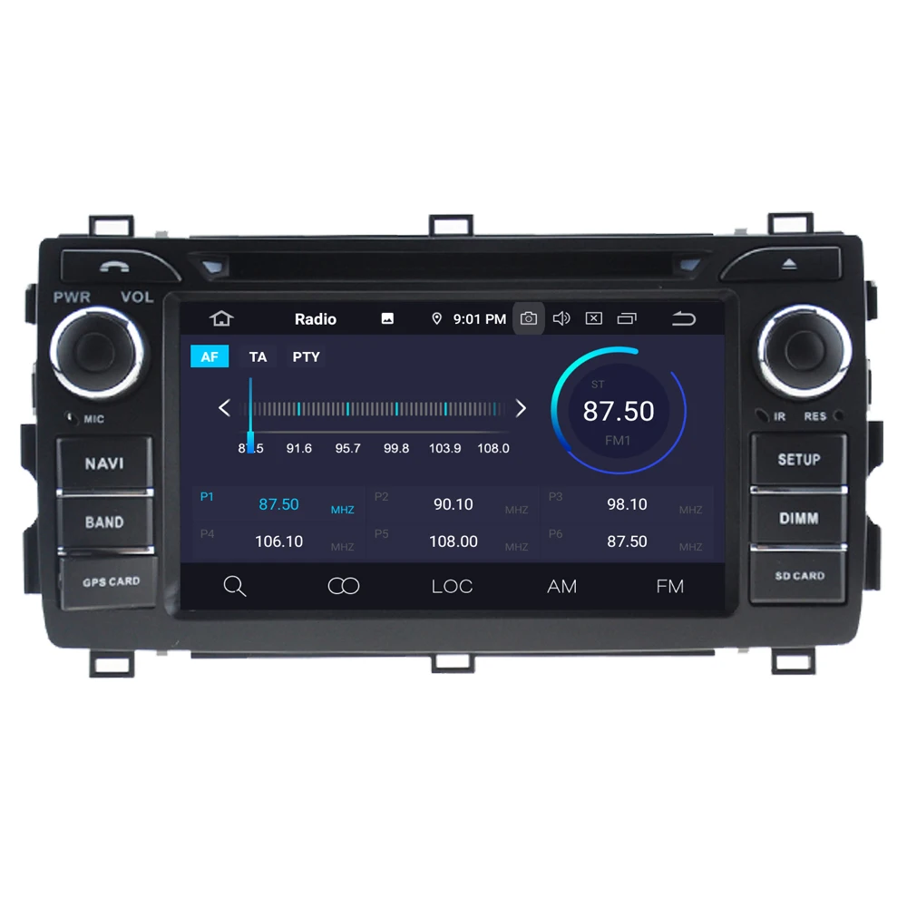Excellent Car Multimedia Player For Toyota Auris & Auris E180 2013 - 2018 Android 9.0 Touch Screen Radio DVD GPS Navigation Sat Navi 3