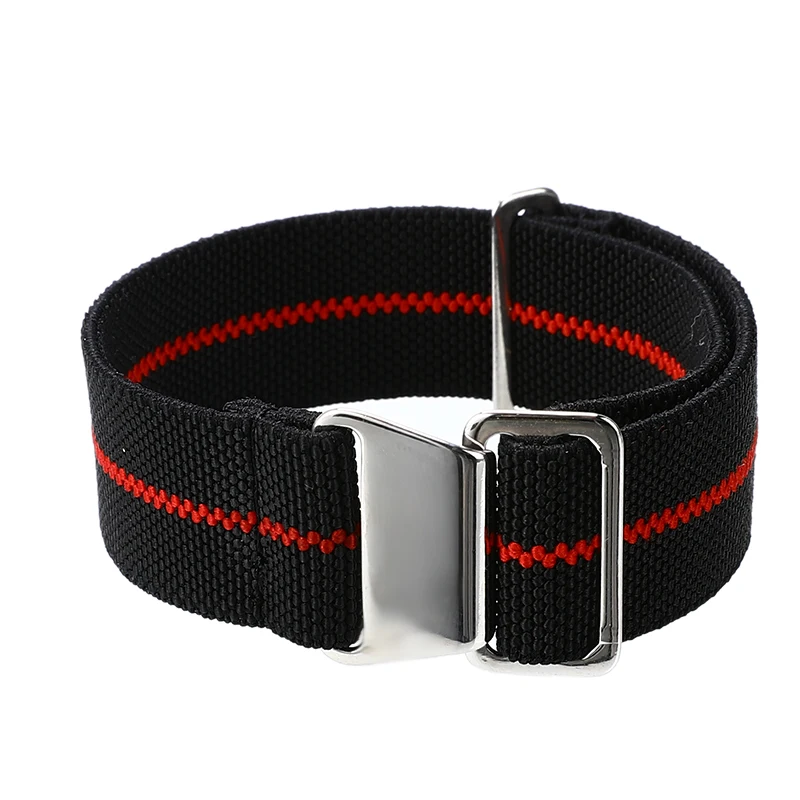 

20MM Nylon Straps Watchband Belt Military Bracelet French Troops Parachute Bag Stainless Steel Buckle Replacement Watch Band