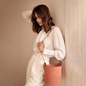 

White Silk Shirt Women Summer Casual Long Sleeve Button Up Bow Tie Crepe De Chine Blouse Elegant Office Lady Women Shirts Autumn