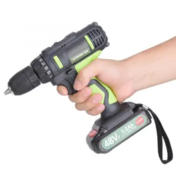 

Mini Drill 21V 3.0Ah Li-ion Cordless Pistol Drill Rechargeable Electric Screwdriver 2 Batteries Lithium Battery Drill