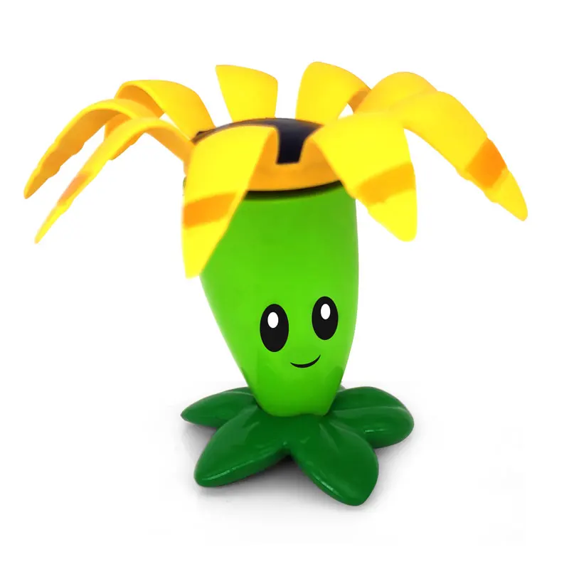 1 pieza PVZ PLANTS VS ZOMBIES 2 Peashooter Gatling Pea Shooter PVC figura de acción modelo de juguete muñecas de tiro juguete niños regalos para niños
