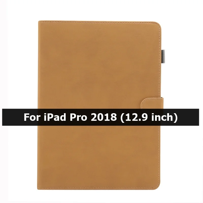 Yellow-2018 Version Чехол для iPad Pro 12,9 чехол смарт-Флип pu кожаный матовый стенд жесткий чехол для планшета Coque для iPad Pro 12," Чехол - Цвет: Yellow-2018 Version