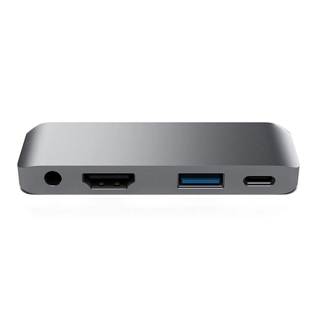 Usb type-C концентратор адаптер с USB-C PD Зарядка 4K HDMI USB 3,0 и 3,5 мм разъем для наушников-совместимость