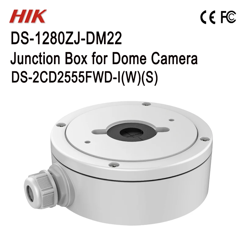 DS-1280ZJ-DM22 Hik распределительная коробка для мини купольной камеры DS-2CD2555FWD-IS DS-2CD2555FWD-IWS CCTV кронштейн CCTV настенное крепление - Цвет: DS-1280ZJ-DM22
