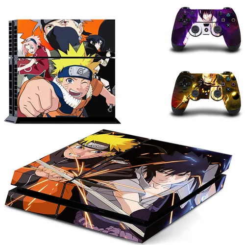 QPTM0303 Наруто-боруто наклейка для PS4 стикер полное покрытие лицевые панели наклейка виниловая для playstation 4 консоль и контроллеры наклейка для PS4 наклейка - Цвет: QPTM0303
