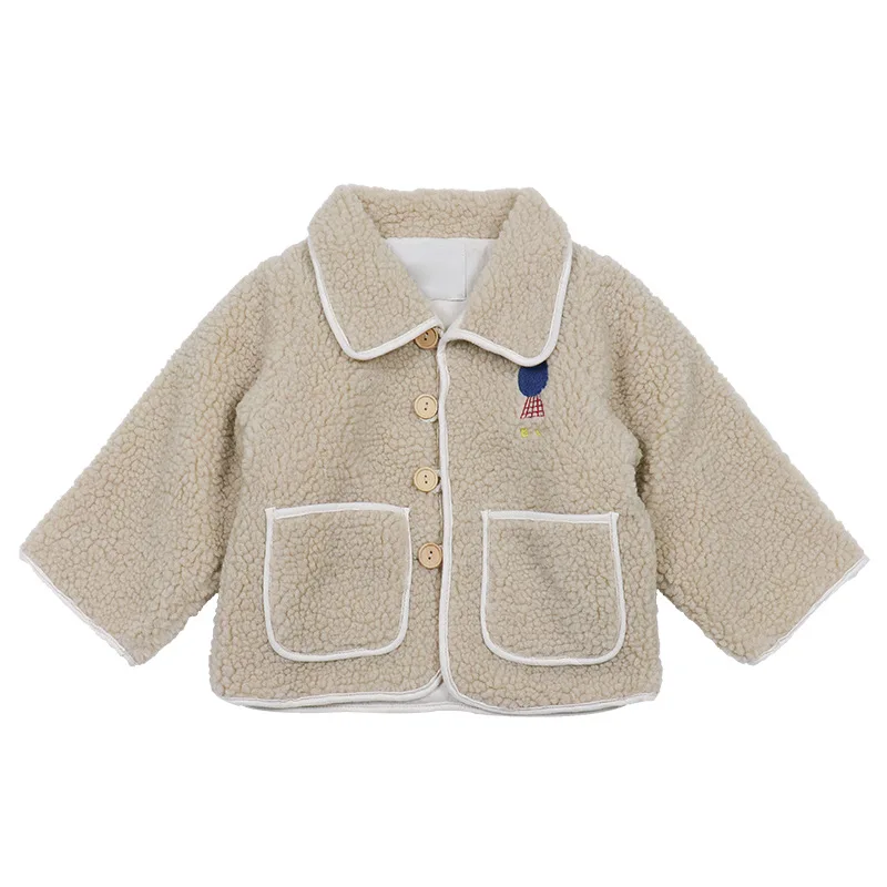 Beige Coat Детское пальто г. Осенне-зимнее пальто для мальчиков и девочек куртка с капюшоном Детский хлопковый свитер ветрозащитная Толстовка детская верхняя одежда - Цвет: Beige Coat
