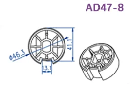 para motor, adaptador de acionamento, para persiana