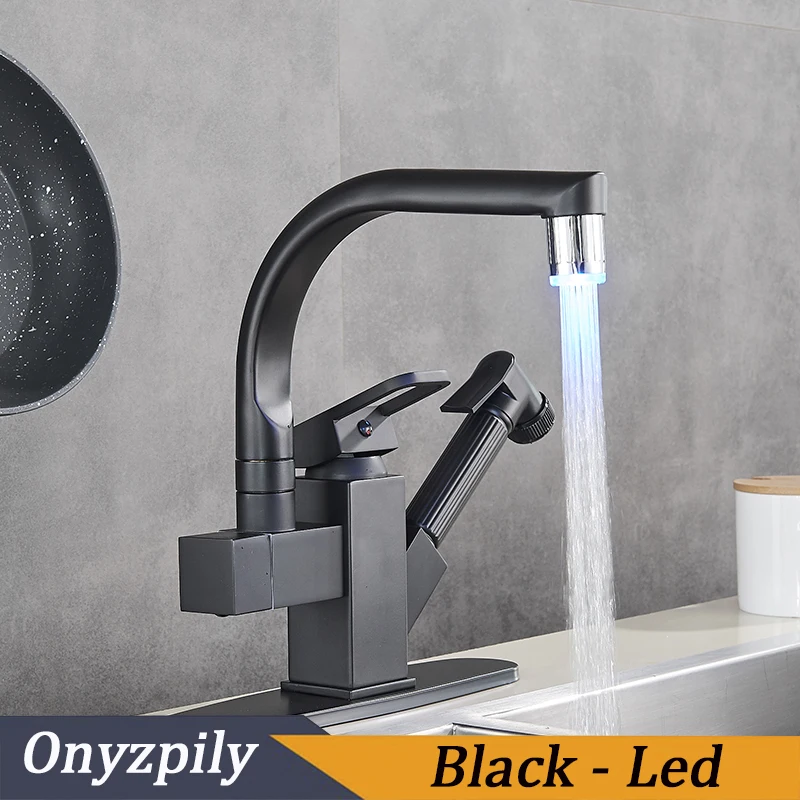 black with led