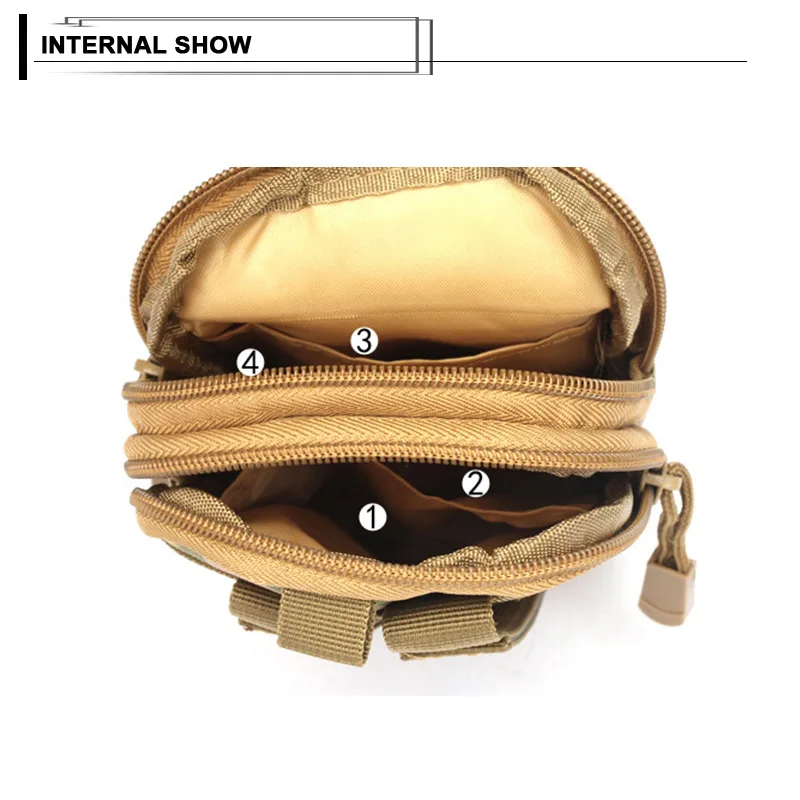 Men Waist Bag Canvas Fanny Pack Belt Phone Drop Leg Bags Military Zipper Waterproof Phone Waist Packs 6.8 inch Cellphone Bum Bag