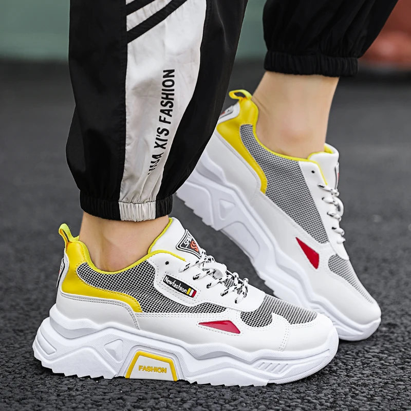 Men Shoes Breathable Sneakers Lightweight Comfortable Outdoor Male New-Fashion Lac-Up