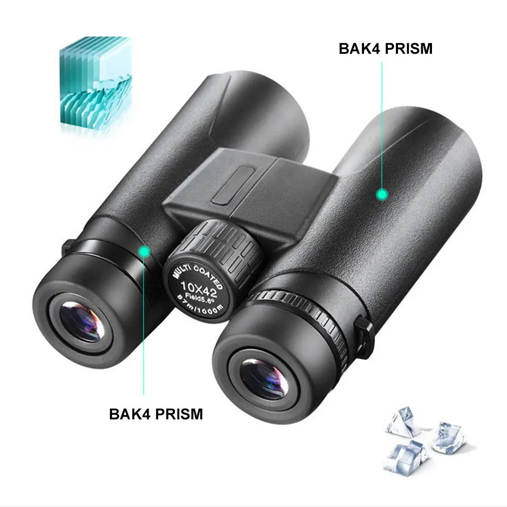 Hunting Telescope Adventure Outdoor Construction Survey Binoculars Portable 10*42 Archery Mountaineering IPX3 Measuring BAK4
