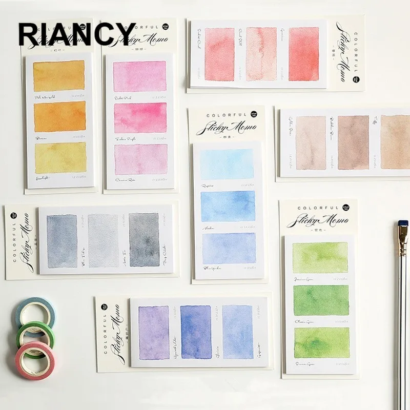

30 Sheets/lot Kawaii Memo Pad Notepad Colored Planner Stickers Sticky Notes Office Decoration School Stationary Supplies 02117