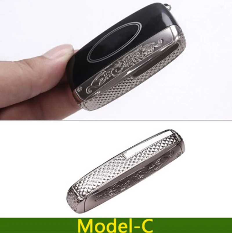 Model C Для Range Rover автобиография Vougue SE Range Rover Sport Velar Evoque хромированный уникальный дизайн 5 чехол для ключей с кнопками корпус автомобильный-Стайлинг - Название цвета: Model C