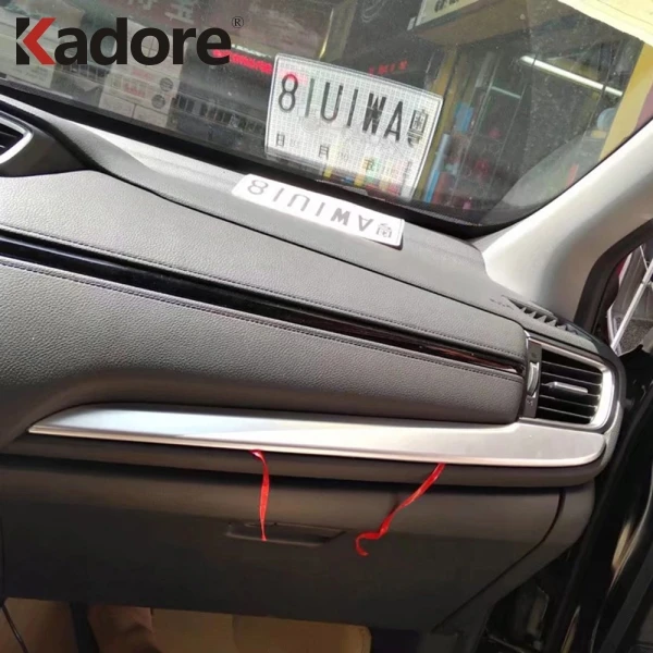 Для CRV CR V 2017 2018 2019 Центральная панель управления из углеродного волокна