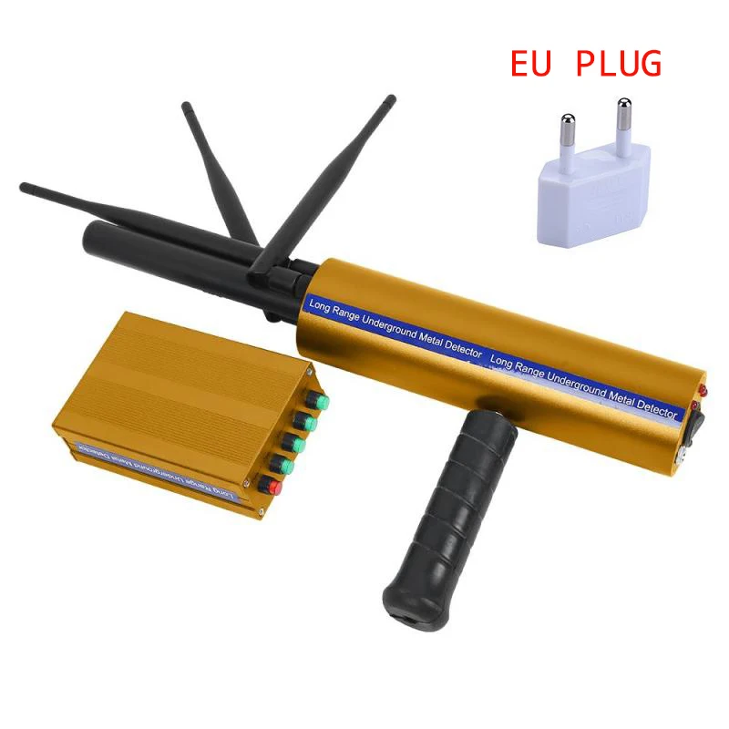 Gold EU Plug Dreamestone улучшенный сигнал АКС металлоискатель дистанционный позиционирование рукоять 3D подземный металлоискатель Золото/драгоценные камни Алмазный детектор - Цвет: Gold EU Plug