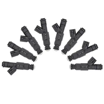 

Set Of 8 Fuel Injector Nozzles For 2005 - 2007 Ford Lincoln 4.2L 5.4L V8 E24-8 5C3E-DB 5C3E-DC 822-11198