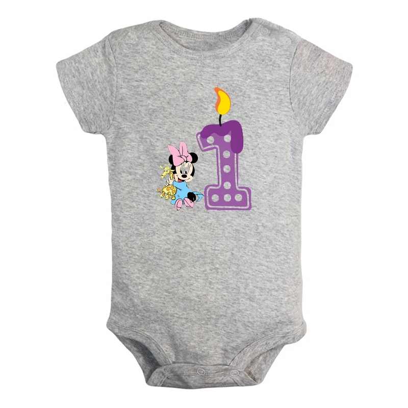 I'm 1 Year Old милый маленький Мышь 1st Свеча для дня рождения для новорожденных, комплект детской одежды, спортивный костюм с принтом для малышей, спортивный костюм, гимнастический костюм, одежда, подарок на день рождения - Цвет: JaBaby2805GD