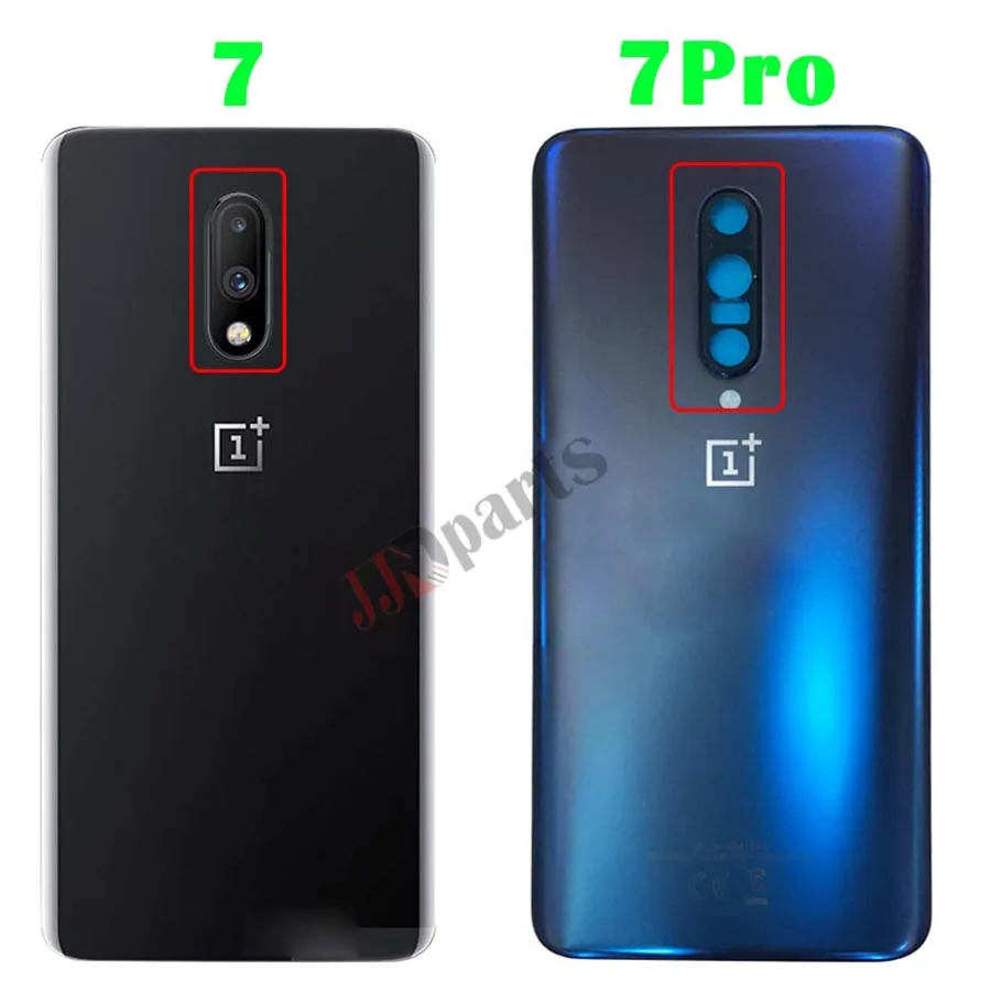 AAA Качество для OnePlus 7 задняя крышка батарейного отсека Дверь заднее стекло для Oneplus 7 Pro Крышка батарейного отсека 1+ 7 корпус чехол с объективом камеры