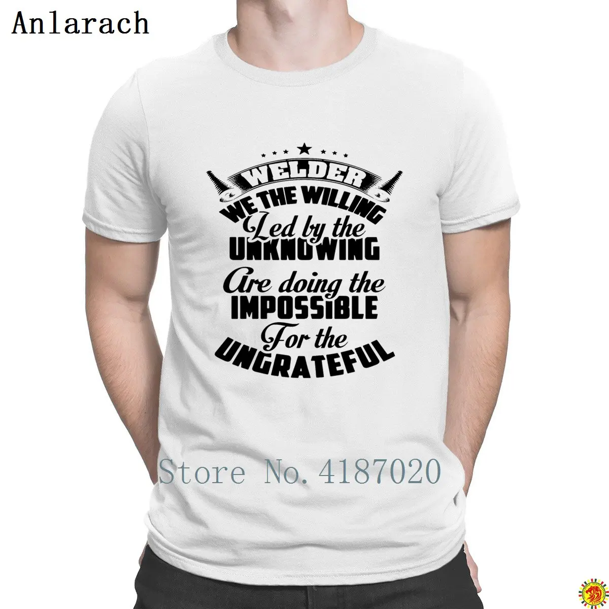 

Welder We The Willing Led By The Unknowing Tshirt Pictures Fit Homme 2018 T Shirt For Men Latest Slogan Cotton Designing