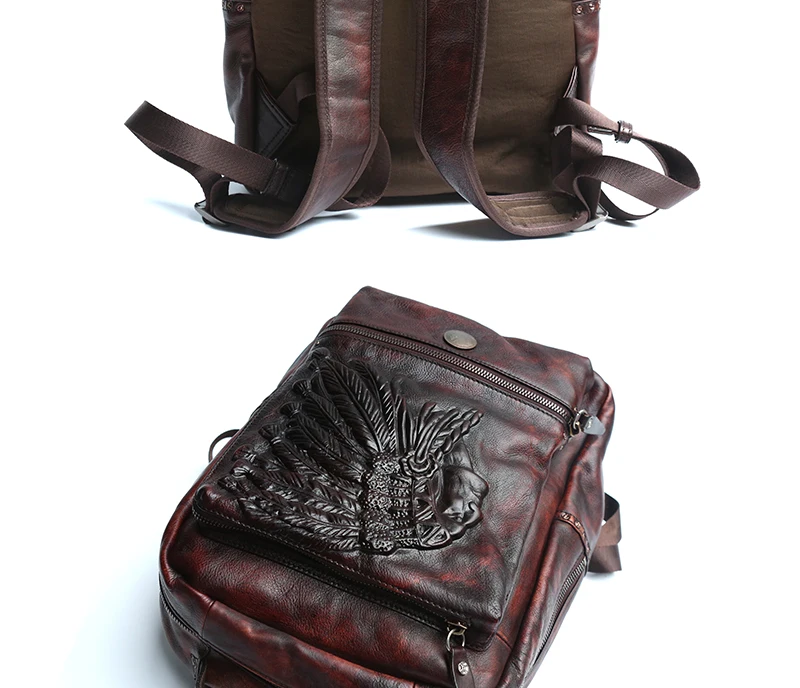 Ручной работы замшевый кожаный мужской рюкзак 15 дюймов для ноутбука сумки на плечо для мужчин и женщин ретро большой емкости Компьютерные рюкзаки