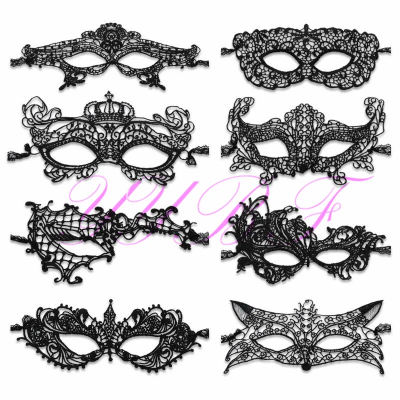 Black Leather Eye Mask For Sexy Lady Cutout Eye Face Mask Masquerade