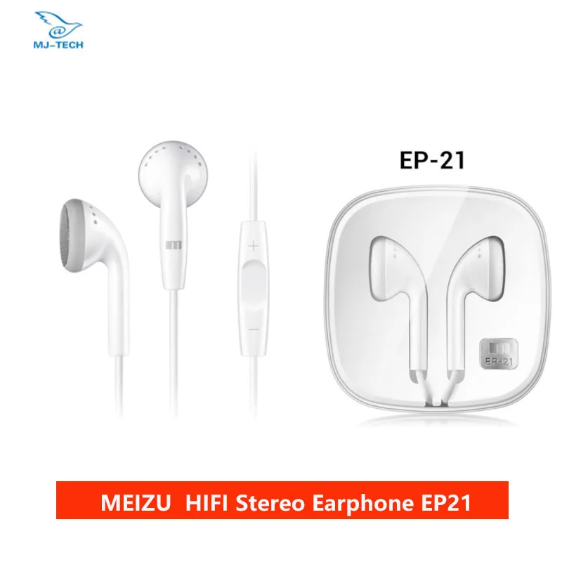 MEIZU EP21 1,2 m 3,5 мм HIFI стерео наушники в ухо с микрофоном для samsung Xiaomi huawei наушники-вкладыши