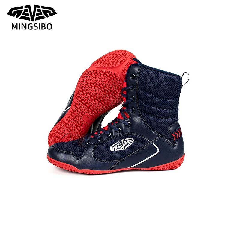 Men Sport Professional Boxing Shoes Black White Man Wrestling Sneakers Fighting Lightweight Male Weightlift Wearable Boots
