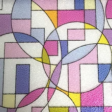 ПВХ Пятнистое стекло статическая защита конфиденциальности матовая волна спальня оконная пленка Домашний круг без клея текстурированные наклейки декоративные