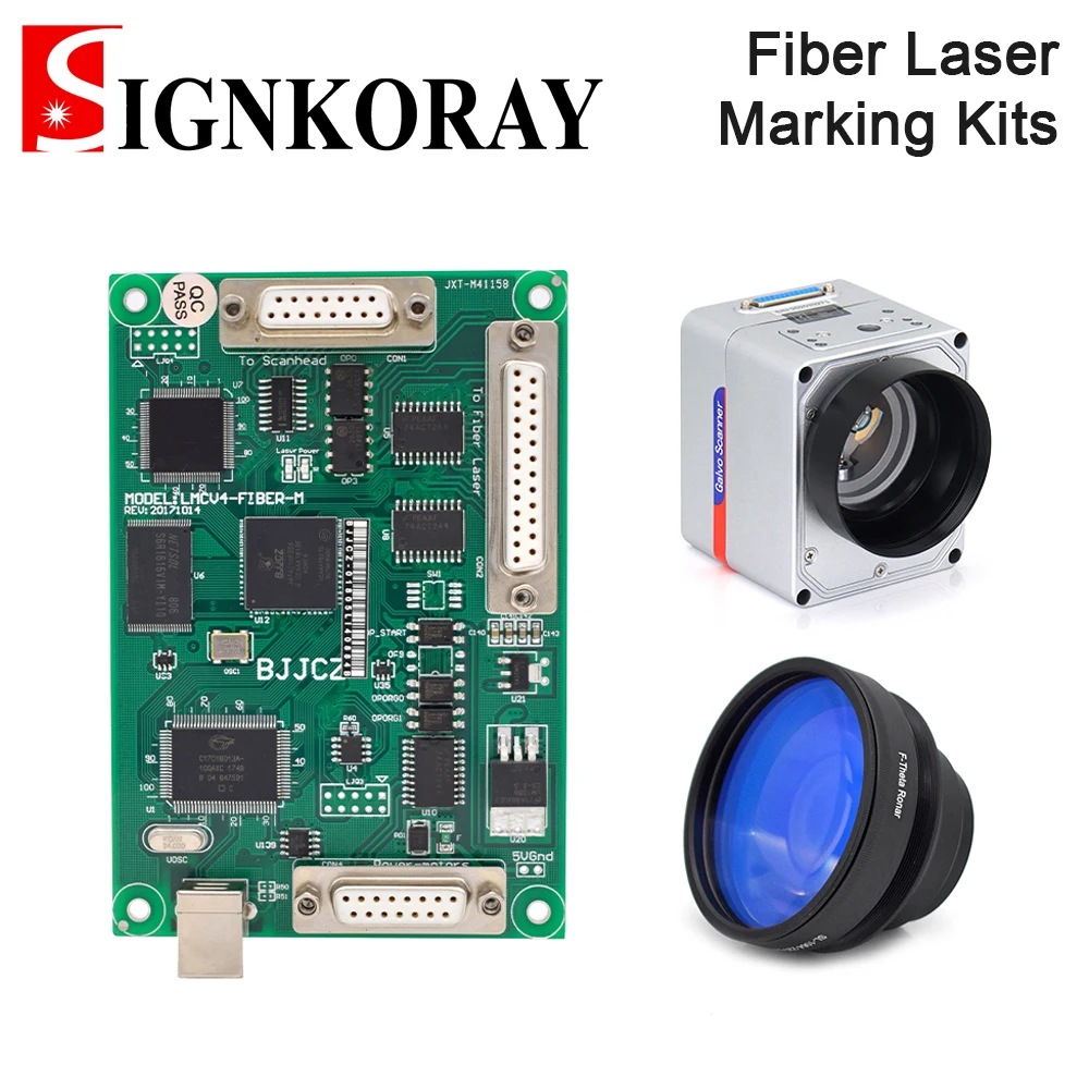 SignKoray волоконный лазер Galvo Head Set JG Scan Lens JCZ волоконно-лазерная карта управления