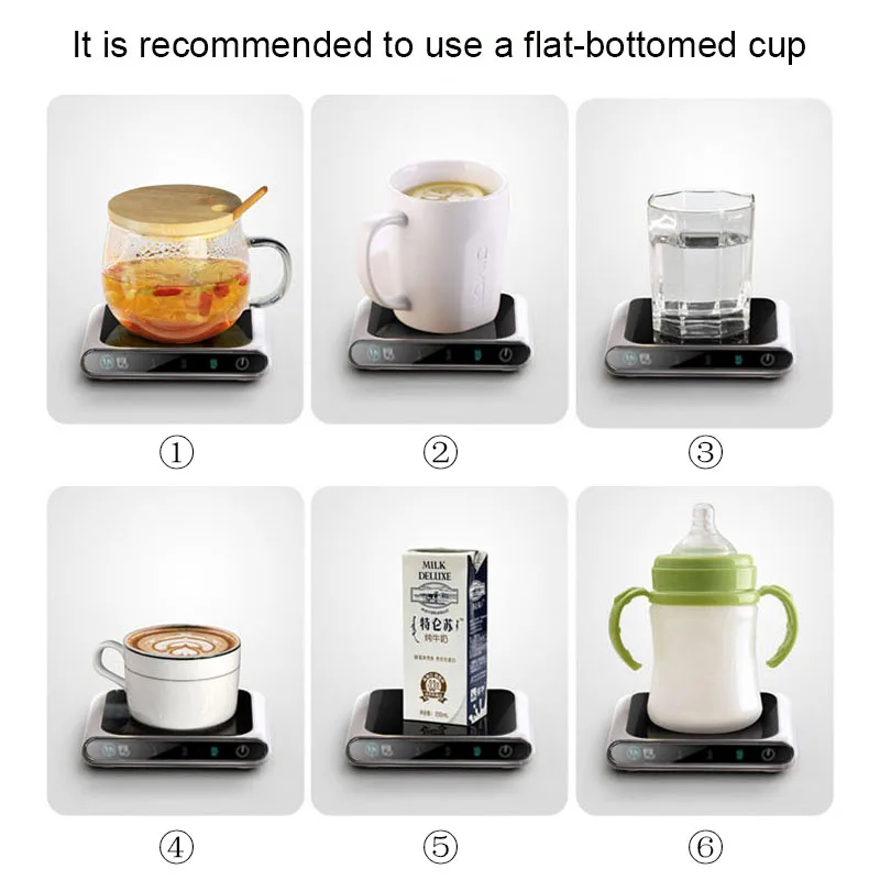 5V Cup Smart USB Heated Mug Coaster Cup Heater Taza Calienta Agua Thermostatic Mat Pad Oficina Hot Milk Coffee Warmer Pad