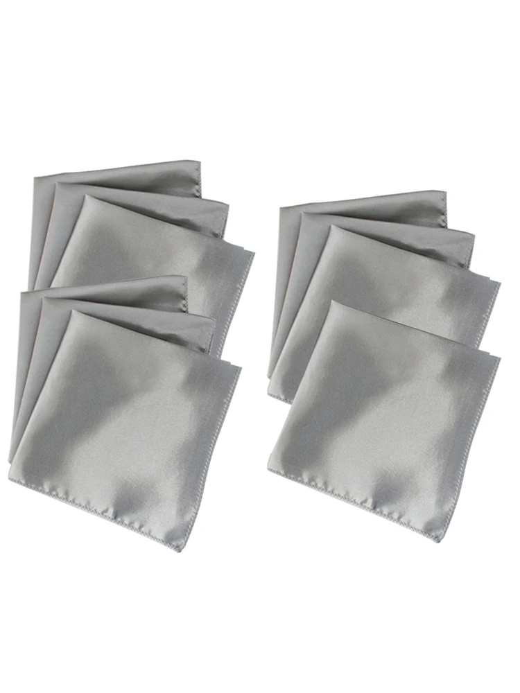  10x Square Satin Cloth Napkin 12