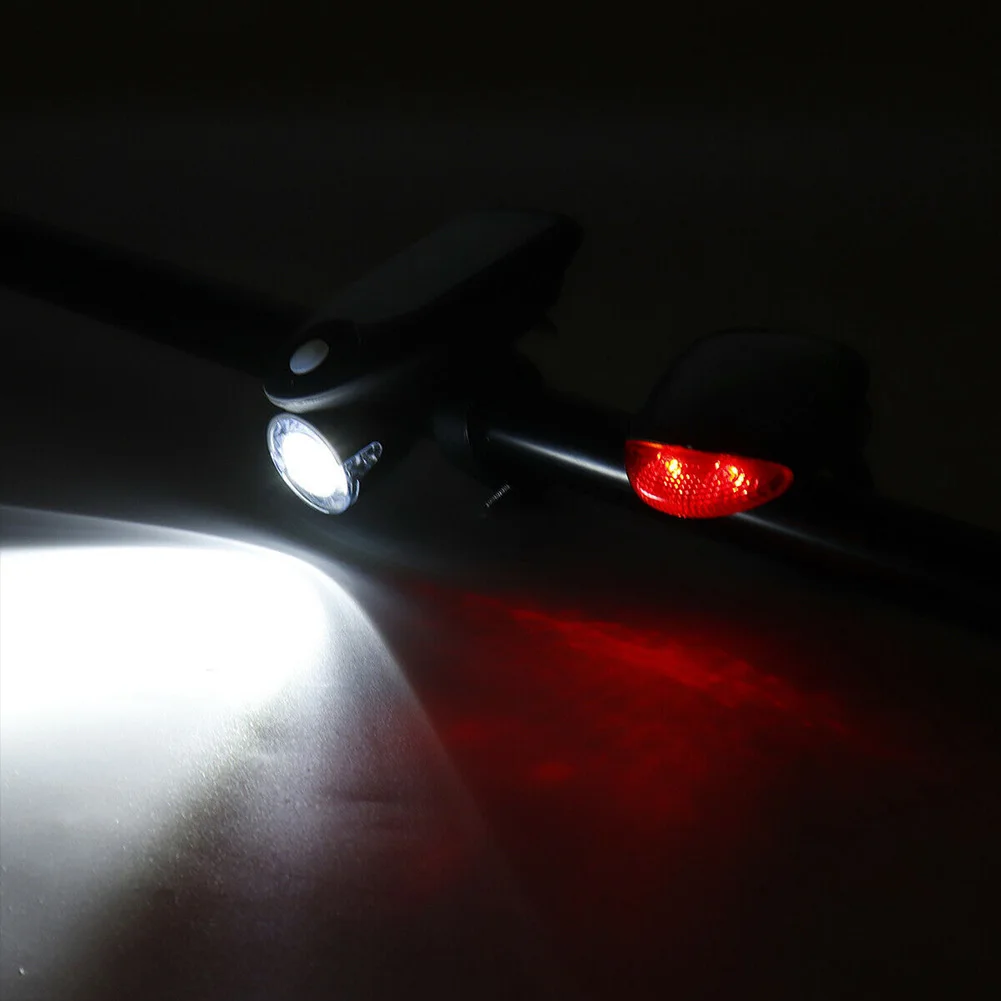 Led Cycling Durable 3W Solar Panel 360 Degree Rotatable Rainproof Warning Bike Headlight Taillight ABS USB Charge 240LM