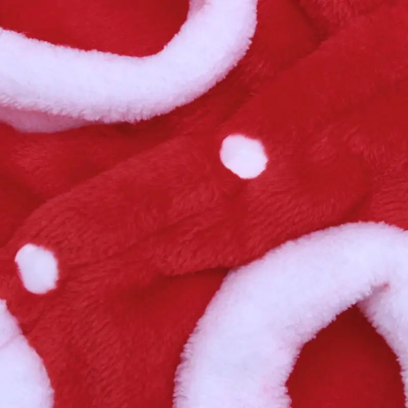 Рождественская Одежда для собак, косплей, зимнее пальто Санта-Клауса, новогодний для домашних собак, платье с капюшоном, куртка, милый наряд для щенка, XS-XL