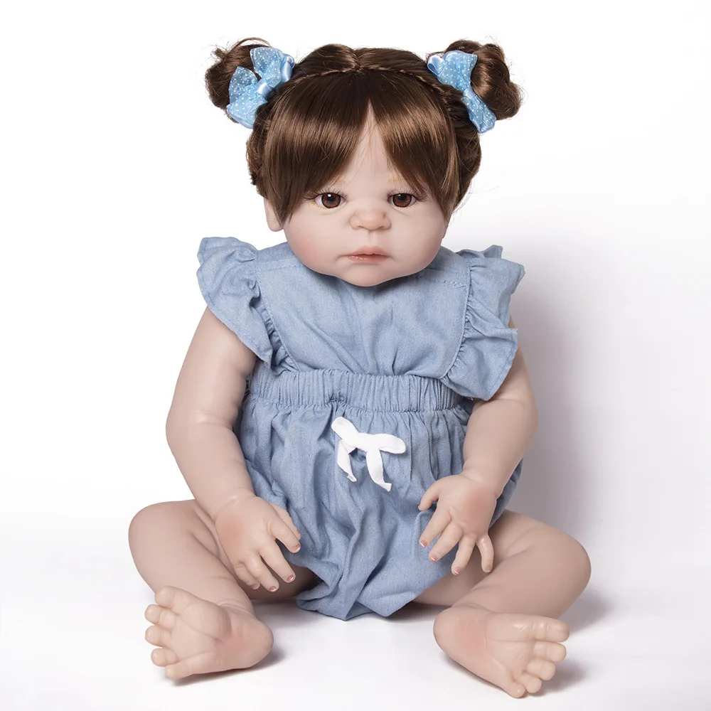 Pickwoo bebes кукла-реборн 48 см 55 см куклы для маленьких девочек Мягкие силиконовые Boneca reborn Brinquedos Bonecas детские подарки игрушки